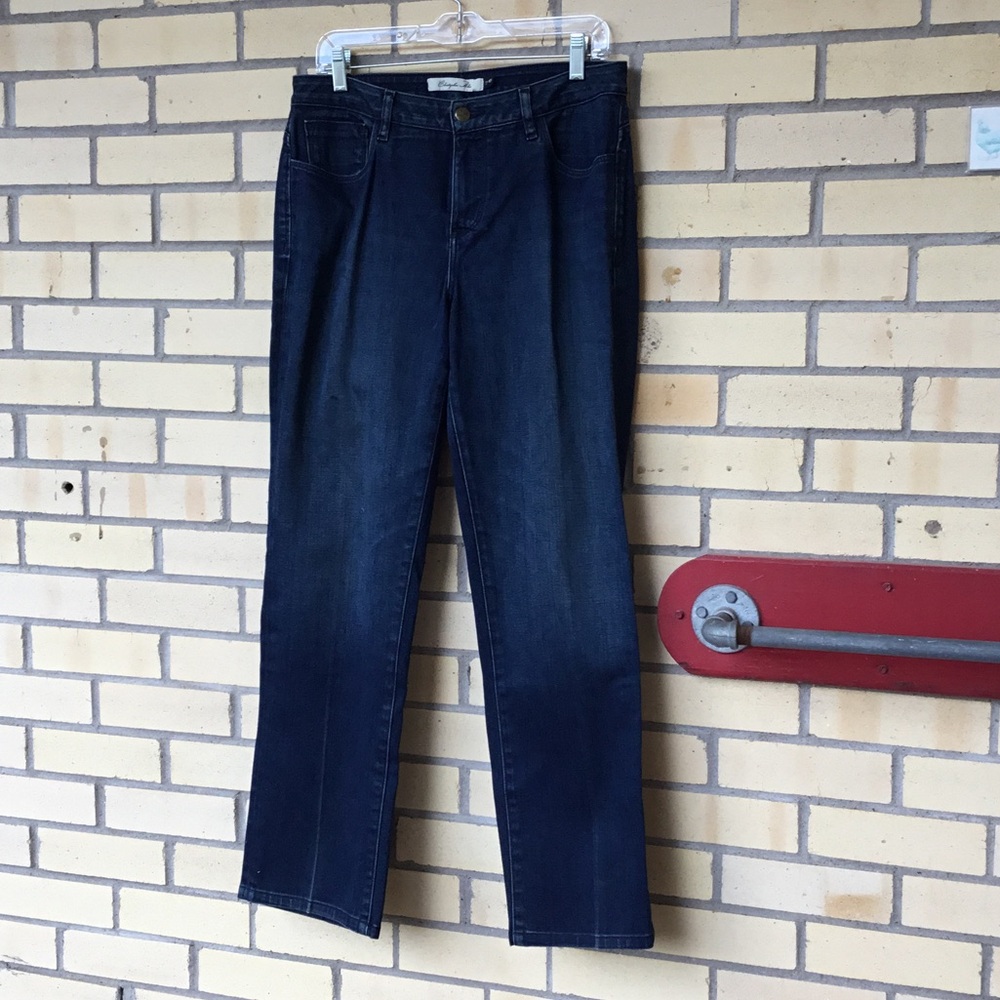 Christopher Blue Straight Leg, Classic 5 Pocket Jeans, Size 10